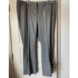 LOFT Plus Marisa Trouser Straight Leg Plaid